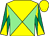 Yellow, Light Green diabolo, Emerald Green sleeves, Yellow diabolo and cap