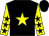 Black, yellow star, yellow sleeves, black stars