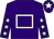 Purple, white hollow box, white stars on sleeves, white star on cap