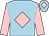 Light blue, pink diamond & sleeves, pink diamond on cap