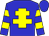 blue, yellow cross of lorraine, blue sleeves, yellow hoops