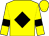 Yellow body, black diamond, yellow arms, black armlets, yellow cap