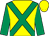 Yellow, emerald green cross belts and sleeves