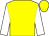 Yellow body, white arms, yellow cap