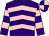 Purple, pink chevrons, hooped sleeves, quartered cap