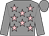 Grey, pink stars, grey sleeves and cap