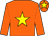 orange, yellow star, orange cap , yellow star