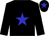 Black body, blue star, black arms, black cap, blue star