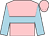 Pink, light blue hoop and sleeves
