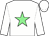 White, light green star