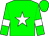 Green, White star and armlets