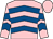 Pink, royal blue chevrons, pink cap