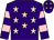 purple, pink stars, purple sleeves, pink hoops, purple cap, pink stars