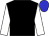 black, white sleeves, blue cap