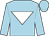 Light blue, white inverted triangle, light blue cap