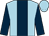 Light blue, dark blue stripe and sleeves