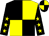 Black and yellow (quartered), black sleeves, yellow stars