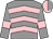 grey, pink chevrons, pink armlets, pink and grey halved cap