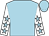 Light blue, white sleeves, light blue stars