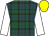 Tartan, white sleeves, yellow cap