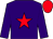 purple, red star, red cap