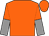 Orange, grey halved sleeves