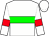 White body, green hoop, white arms, red armlets, white cap