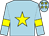 Light Blue, Yellow star and armlets, Light Blue cap, Yellow stars