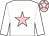 White, pink star, pink cap, white star