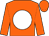 Orange body, white disc, orange arms, orange cap