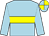 Light blue, yellow hoop, quartered cap