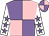 Mauve and pink (quartered), white sleeves, mauve stars