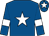 Royal blue, white star, armlets and star on cap