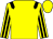 Yellow, black epaulets, striped sleeves