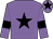 Mauve, black star, armlets and star on cap