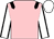 Pink, black epaulets and seams on white sleeves, white cap