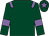 Dark green, mauve epaulettes, mauve armlet, mauve star on cap