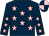 dark blue, pink stars, dark blue and pink quarted cap