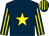 Dark blue, yellow star, striped sleeves & cap