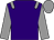 purple, grey epaulets, grey sleeves and cap
