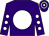 Purple, white disc, purple sleeves, white spots, hooped cap