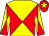 Red & yellow diabolo, yellow star on cap