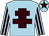 Light blue, brown cross of lorraine, striped sleeves and star on cap