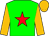 Green, red star, old gold sleeves and cap