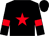 Black, red star and armlets