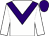 White body, purple chevron, white arms, purple cap