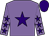 Mauve, purple star, mauve sleeves, purple stars and cap