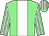 light green, white stripe, striped sleeves and cap