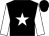 Black body, white star, white arms, black cap