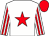 White, Red Star, White sleeves, red stripes, Red cap